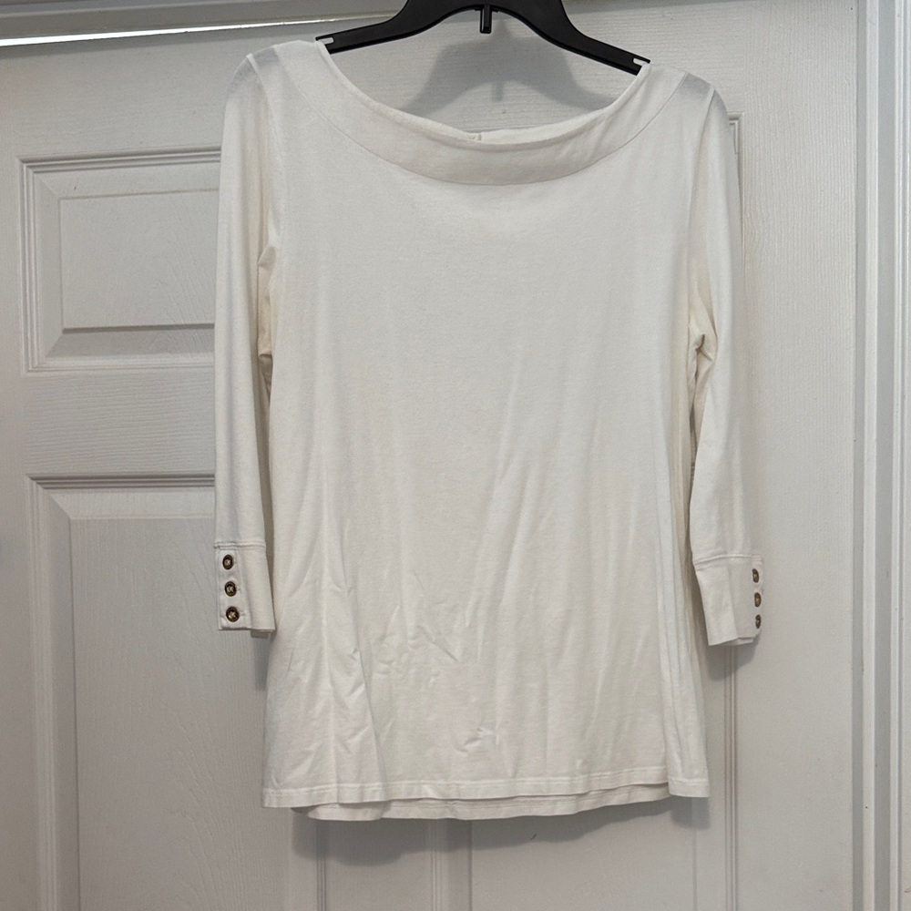 Elegant Cream Women's Top